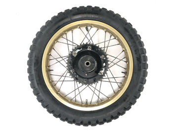 Yamaha XT 500 1U6 [1981] - Roda traseira com raios dourados 1,85 x 18" com freio a tambor - 0