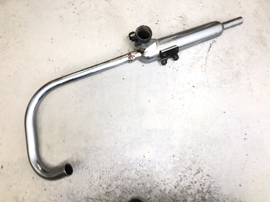 Kawasaki W 650 EJ650A [1999] - Sistema de escapamento esquerdo, coletor de escapamento, silenciador