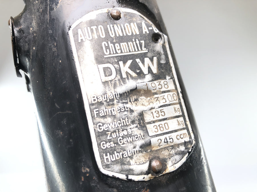 DKW NZ 250 [1938] - moldura sem papéis