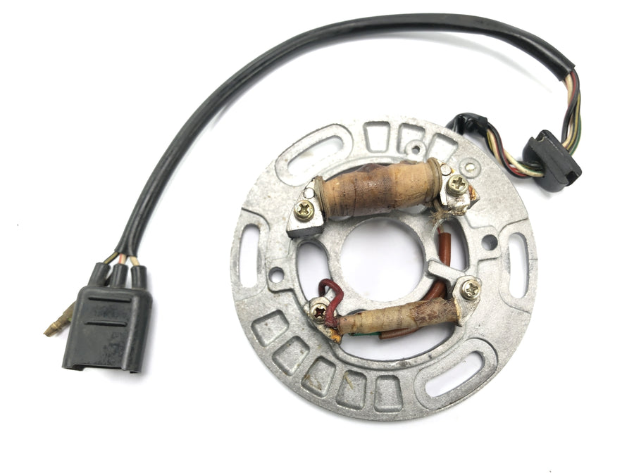 Kawasaki KX 250 [1982] - Placa do gerador de iluminação alternadora do estator