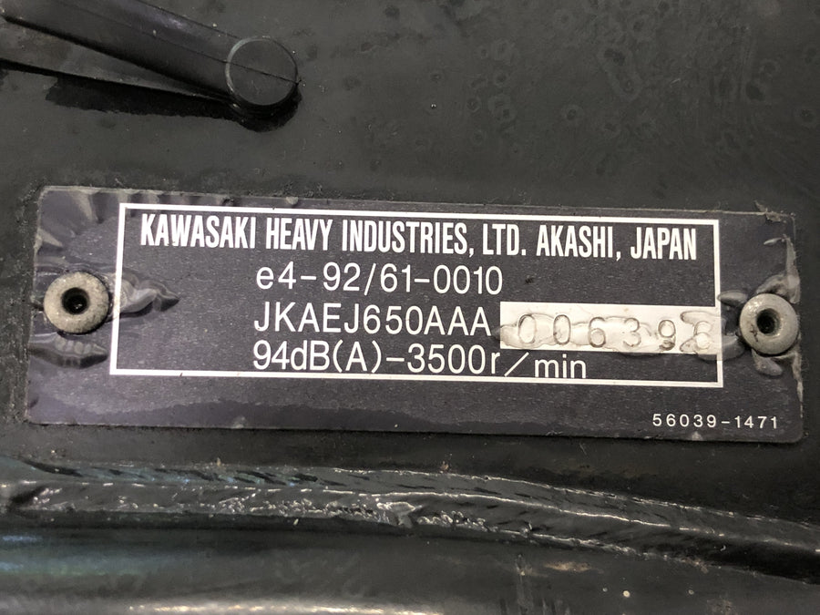 Kawasaki W 650 EJ650A [1999] - Quadro com papéis