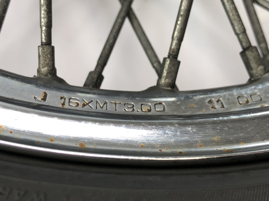 Yamaha XV 1600 Wild Star VP08 [2002] - roda com raios do aro dianteiro 3,00 x 16"