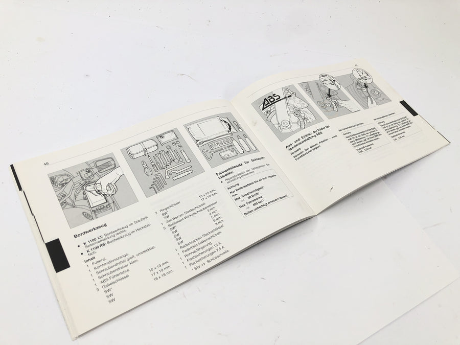BMW K 1100 LT 100 [1994] - Manual de Instruções de Operação