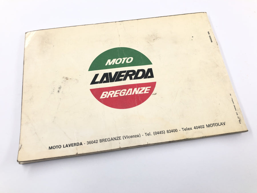 Laverda 1000 [1978] - Manual de Instruções de Operação Uso e Manutenzione
