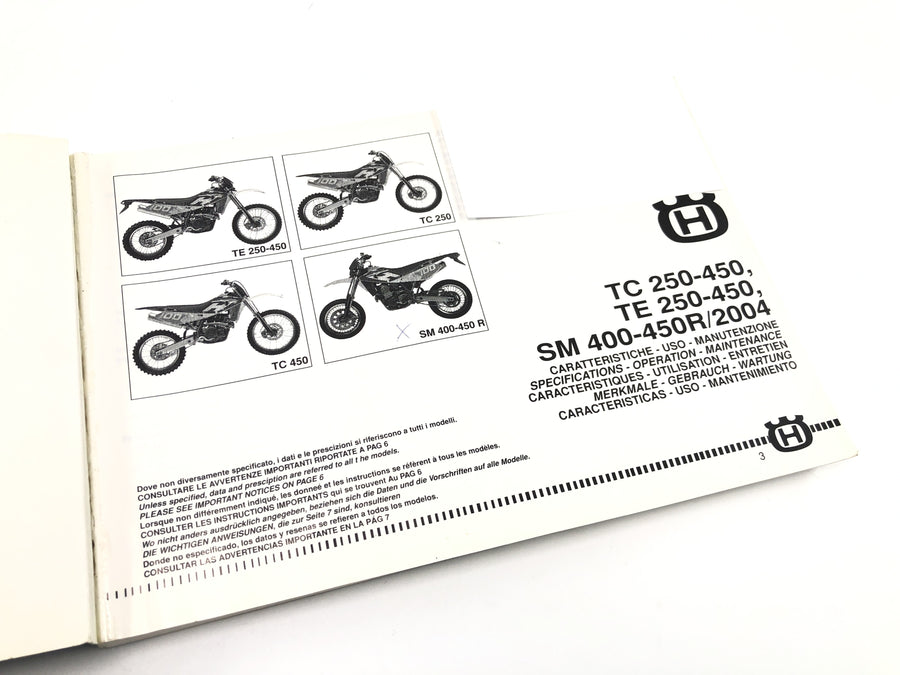 Husqvarna TR 450 - manual de instruções de operação instruções de operação