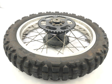 Yamaha XT 350 3yt / 55V [1990] - borda da roda traseira com roda de corrente na parte traseira