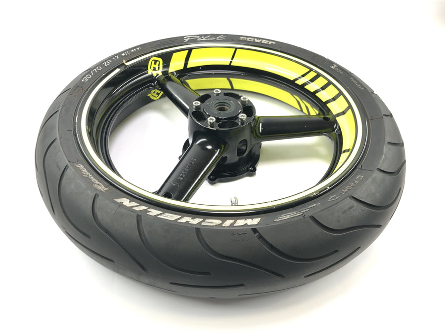 Husqvarna TE 610 H6 8AE [Suzuki RGV 250] - Conjunto de pneus de aro roda dianteira 3,50 x 17 roda traseira 4,50 x 17 conjunto com cópia simulada