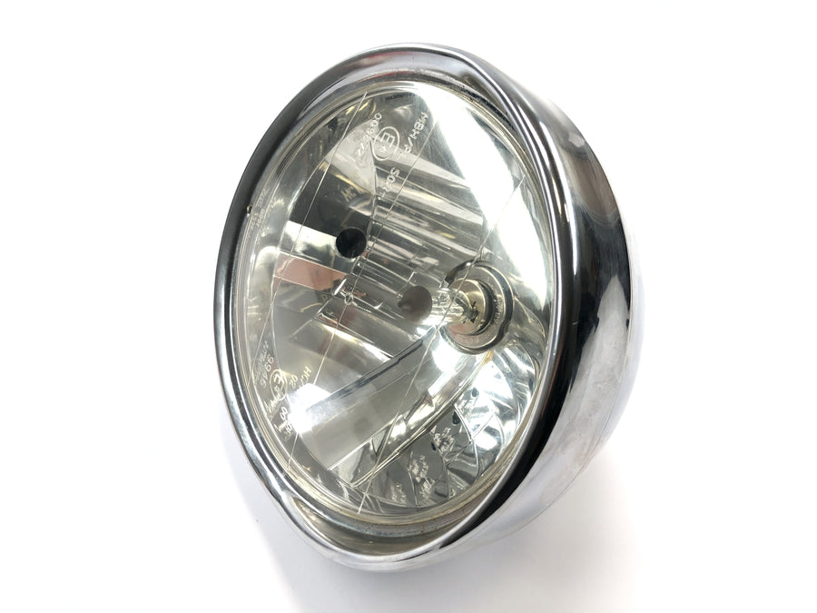 Yamaha XVS 650 4VR [1997] - Farol dianteiro com carcaça cromada