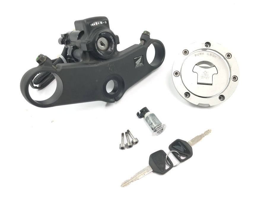 Honda CBR 600 RR PC37 [2004] - Conjunto de fechadura tampa do tanque da fechadura de ignição superior da ponte do garfo