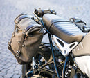 BMW R nineT 1200 Racer [2017-2020] - Zwei Seitentaschen aus Leder + Doppelrahmen