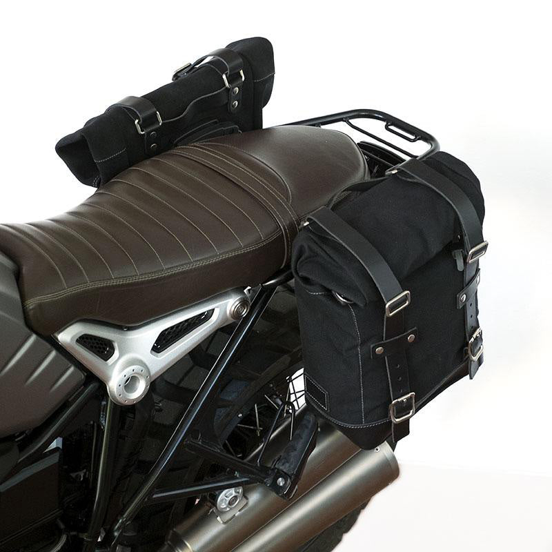 BMW R nineT 1200 Racer [2017-2020] - Zwei Seitentaschen aus Leder + Symmetrischer Doppelrahmen