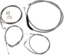 Harley Davidson Fxst [LA CHOPPERS] - Kit de cabo/linha de freio coberto de aço inoxidável padrão