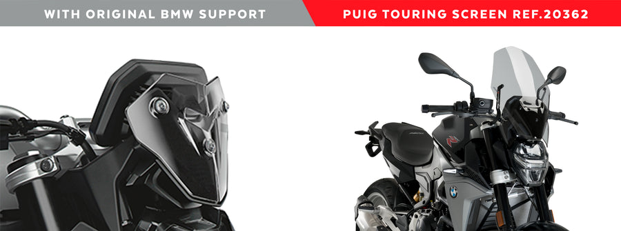 BMW F 900 R [2024] – Janela de carenagem Touring de Nova Geração – escurecida