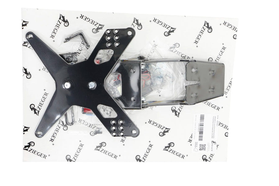 harley davidson flstf [ZIEGER] – Porta-placa X-Line tipo E