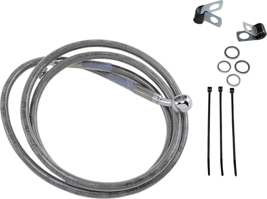 Harley Davidson Fxsts [DRAG SPECIALTIES] - Kit de linha de freio estendida em aço inoxidável
