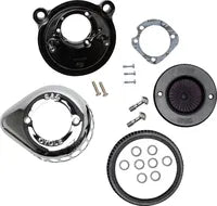 Harley-Davidson XL 1200 C Sportster Custom [2020] - Mini Teardrop Stealth Luftfilter-Kit – Oberfläche: Silber – Bild 3