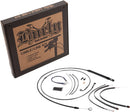 Harley davidson softail street bob fxbb [BURLY BRAND] - Kit completo de cabo/linha de guiador de vinil preto para cabides de macaco-2