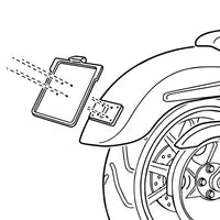 Harley Davidson Fxdrs 114 [HEINZ BIKES] – Cubo espaçador para montagem de placa