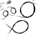 Harley Davidson Fltr [LA CHOPPERS] - Kit de cabo/linha de freio de vinil preto padrão
