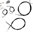 Harley Davidson Fltr [LA CHOPPERS] - Kit de cabo/linha de freio de vinil preto padrão