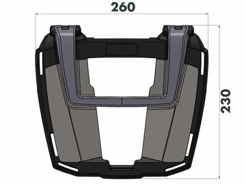 Honda CBF 125 [2008-2015] - Porta-malas Easyrack preto