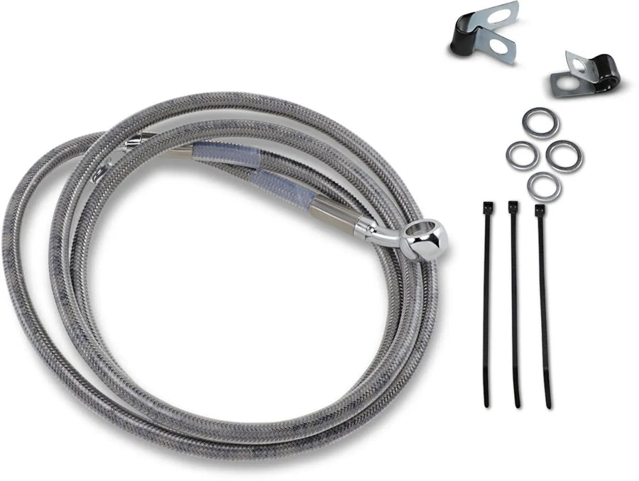Harley Davidson Fxsts [DRAG SPECIALTIES] - Kit de linha de freio estendida em aço inoxidável
