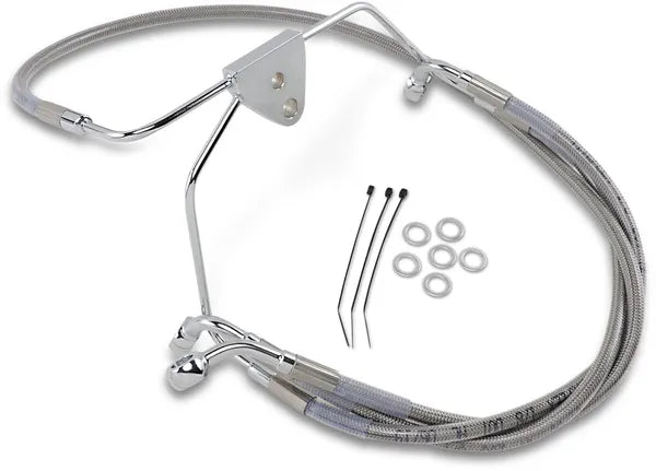 Harley Davidson Flhtcui [DRAG SPECIALTIES] - Kit de linha de freio em aço inoxidável, estendido