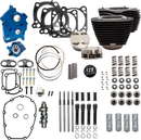 Harley-Davidson FXBR 1923 Softail Breakout 117 [2026] - 129" Power Package Motorleistungs-Kit – Oberfläche: Schwarz, Hervorgehobene Lamellen – Merkmal: Verchromte Stößelstangenrohre – Bild 3