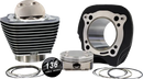 Harley-Davidson FLHCS 1923 Softail Heritage Classic 117 [2025] - 132" Hochverdichtungs- / 136" Big Bore Kit – Oberfläche: Schwarz, Hervorgehobene Lamellen – Merkmal: +8,5 cm³ Kuppelvolumen – Bild 2