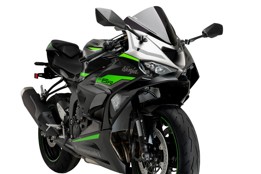 KAWASAKI ZX-6R NINJA [2025] – Spoiler lateral de corrida – Preto fosco