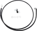 Harley Davidson Fxsts [DRAG SPECIALTIES] - Kit de linha de freio de vinil preto estendido-1