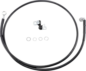 Harley Davidson Fxsts [DRAG SPECIALTIES] - Kit de linha de freio de vinil preto estendido
