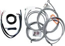 Harley Davidson Fltruse [LA CHOPPERS] - Kit completo de cabo de guiador trançado em aço inoxidável/kit de linha de freio