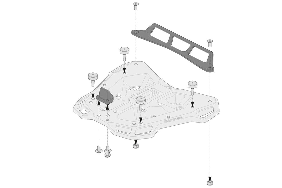 [SW-MOTECH] - Adapterkit für ADVENTURE-RACK Gepäckträger für Givi/Kappa Monolock – Bild 3