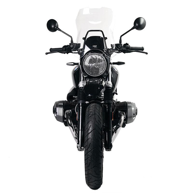 BMW R nineT 1200 Urban G/S (hoher Auspuff) [2017-2023] - Scheinwerferabdeckung Schutzgitter Grau