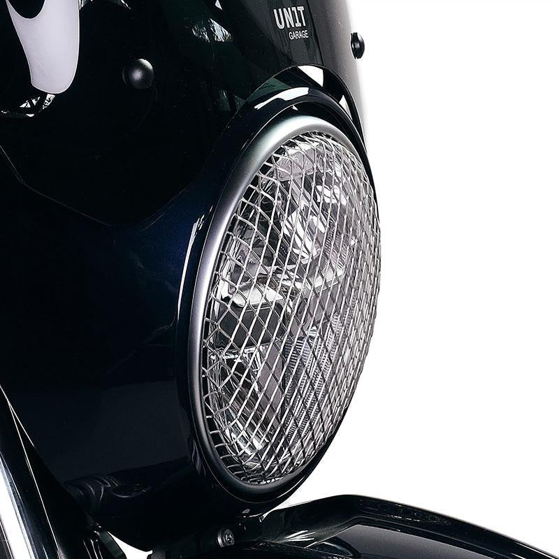 BMW R nineT 1200 Urban G/S (niedriger Auspuff) [2017-2023] - Scheinwerferabdeckung Schutzgitter Grau