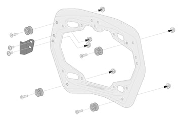 [SW-MOTECH] - Kit adaptador PRO para malas laterais TRAX – foto 2