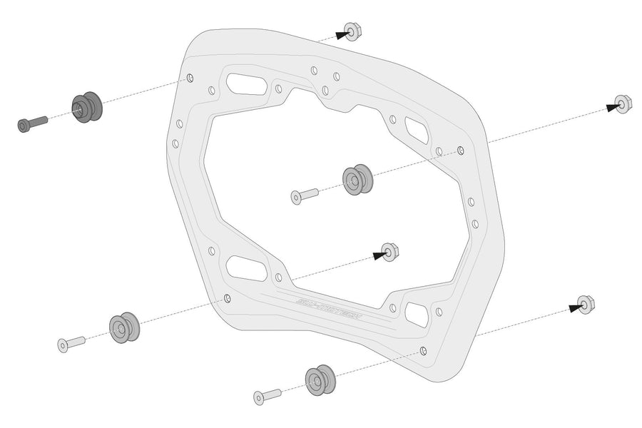 [SW-MOTECH] - Kit adaptador para transportadores laterais PRO – figura 2