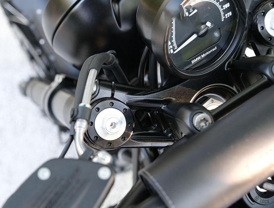 BMW R nineT 1200 Urban G/S (niedriger Auspuff) [2017-2023] - Öhlins USD High Fork Kit + Unit Garagenplatten und Füße (hohe Version)