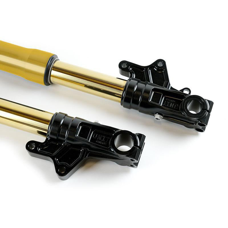 BMW R nineT 1200 Urban G/S (niedriger Auspuff) [2017-2023] - Öhlins USD LOW Gabel-Kit + Einheit Garagenplatten und Füße (niedrige Version)
