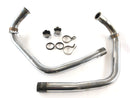Yamaha XS 650 Tipo 447 [1975] - Pipes de coletores à esquerda e direita com conexões-1
