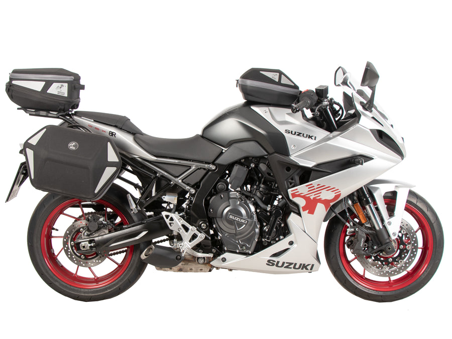 Suporte traseiro Hepco & Becker Smartrack para Suzuki GSX 8R (2024-2026) - incluído no conjunto completo