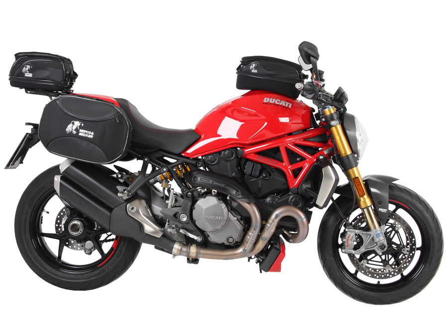 Rack traseiro Hepco & Becker Smartrack para Ducati Monster 1200 S (2017-2020) - incluído no conjunto completo