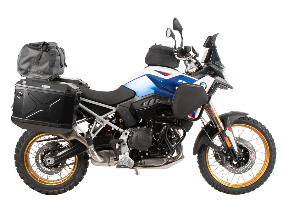 BMW F 900 GS [2024-2026] - Kofferträgerset Cutout schwarz inkl. Xplorer Cutout schwarz Kofferset