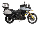 Suzuki V-Strom 800 DE [2023-2026] - Kofferträgerset Cutout schwarz inkl. Xplorer Cutout silber Kofferset