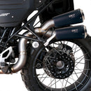 BMW R nineT 1200 Urban G/S (niedriger Auspuff) [2017-2023] - Titanium Doppelter Schalldämpfer mit sichtbarer Schweißnaht