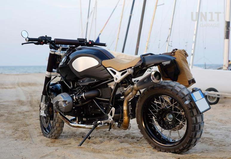 BMW R nineT 1200 Urban G/S (niedriger Auspuff) [2017-2023] - Hohe Auspuffanlage aus Titan