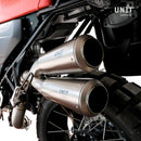 BMW R nineT 1200 Urban G/S (niedriger Auspuff) [2017-2023] - Titanium Doppelter Schalldämpfer mit sichtbarer Schweißnaht