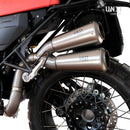 BMW R nineT 1200 Urban G/S (niedriger Auspuff) [2017-2023] - Titanium Doppelter Schalldämpfer mit sichtbarer Schweißnaht