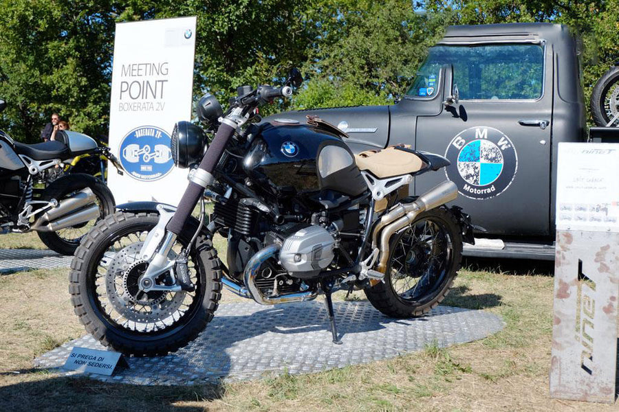 BMW R nineT 1200 Urban G/S (niedriger Auspuff) [2017-2023] - Hohe Auspuffanlage aus Titan